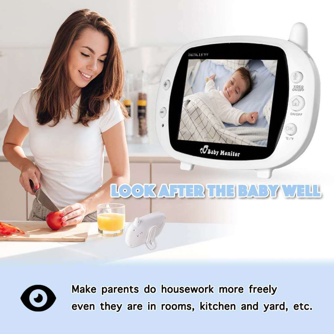 3.5 inch baby care device night vision monitor